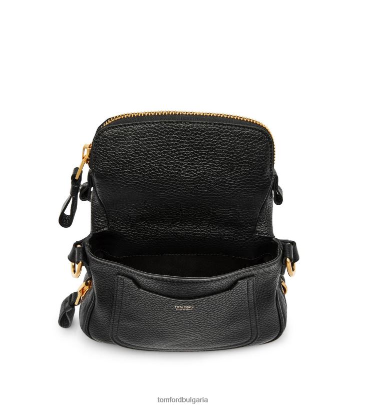 Жени аксесоар мини чанта jennifer от зърнеста кожа черен TOM FORD B880D1452