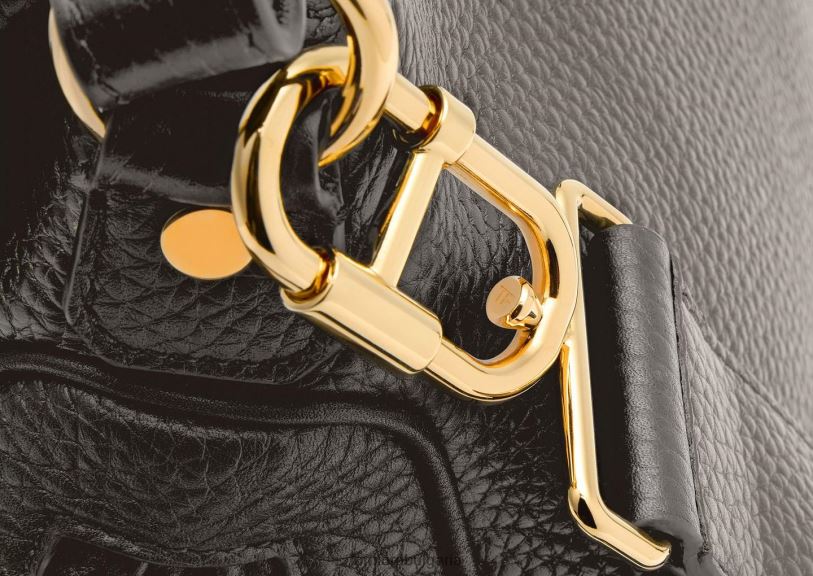 Жени аксесоар средно голяма чанта с двойна презрамка от зърнеста кожа jennifer графит TOM FORD B880D1455