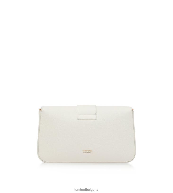 Жени аксесоар чанта през рамо от зърнеста кожа tf верига тебешир TOM FORD B880D1440