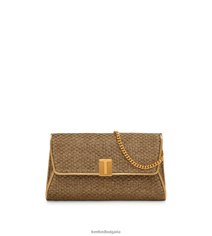 Жени аксесоар съединител nobile от текстурирана тъкан тъмно злато TOM FORD B880D1430