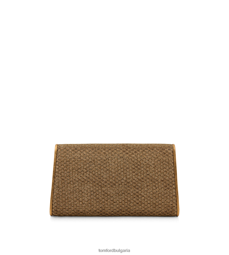 Жени аксесоар съединител nobile от текстурирана тъкан тъмно злато TOM FORD B880D1430