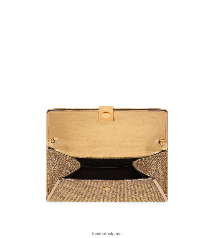 Жени аксесоар съединител nobile от текстурирана тъкан тъмно злато TOM FORD B880D1430