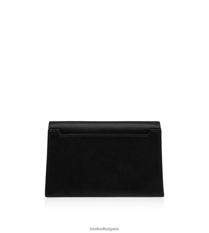 Жени аксесоар украсена с кристали сатенена диско чанта tf черен TOM FORD B880D1417