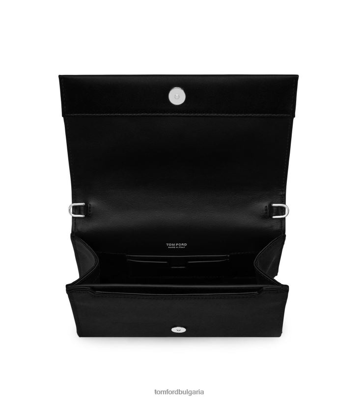 Жени аксесоар украсена с кристали сатенена диско чанта tf черен TOM FORD B880D1417