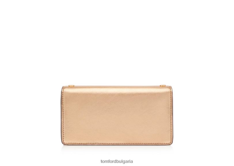 Жени аксесоар мини чанта tf от текстурирана ламинирана кожа злато TOM FORD B880D1419