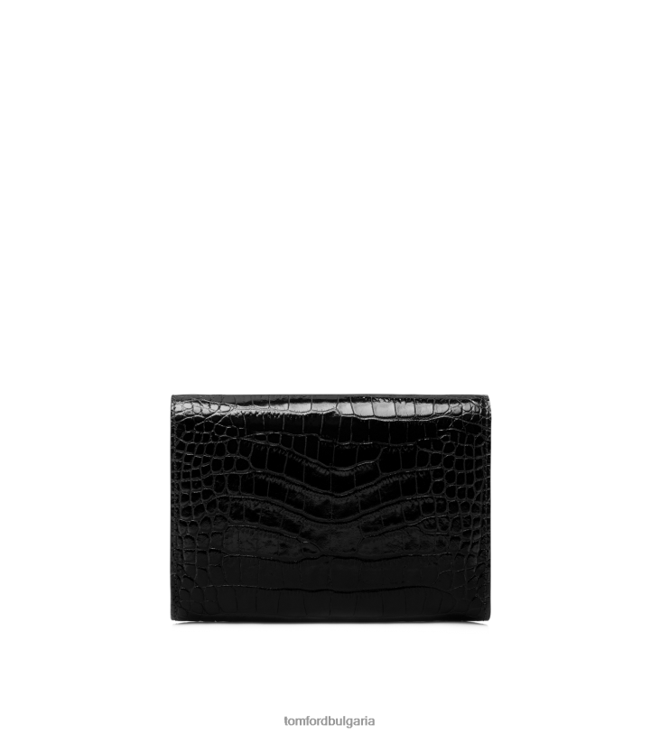 Жени аксесоар мини чанта whitney от лъскава щампована крокодилска кожа черен TOM FORD B880D1439