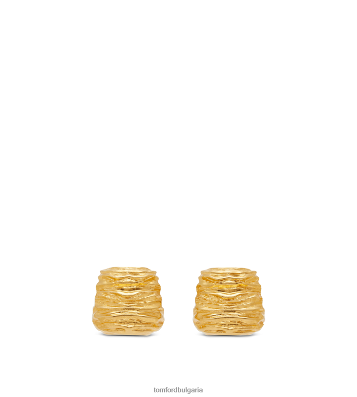 Жени аксесоар месингови лунни обеци ретро злато TOM FORD B880D1544