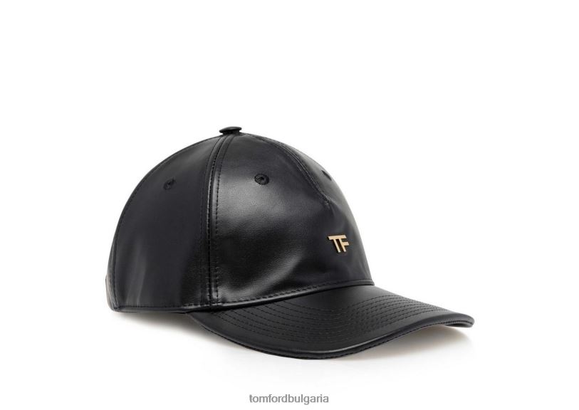 Жени аксесоар кожена tf бейзболна шапка черен TOM FORD B880D1554