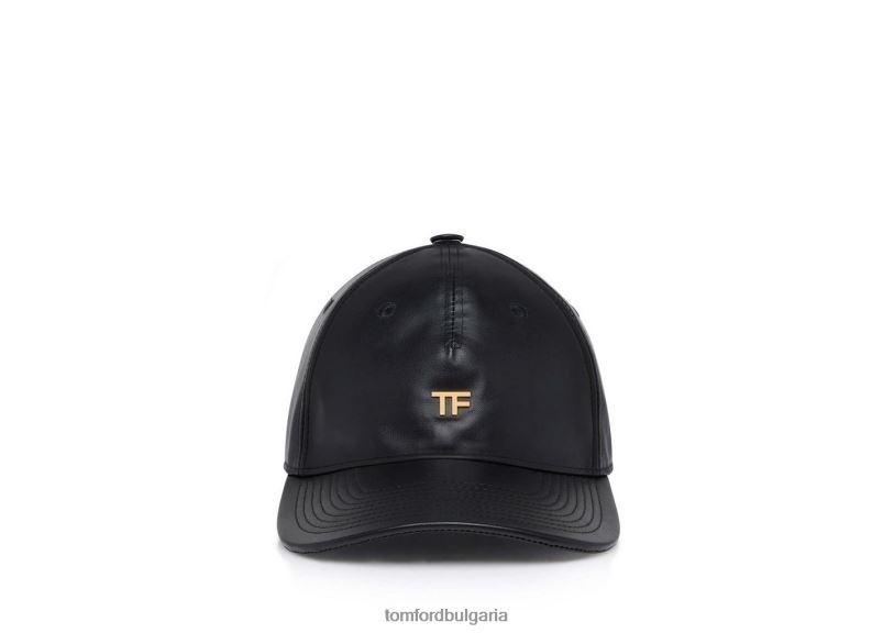 Жени аксесоар кожена tf бейзболна шапка черен TOM FORD B880D1554