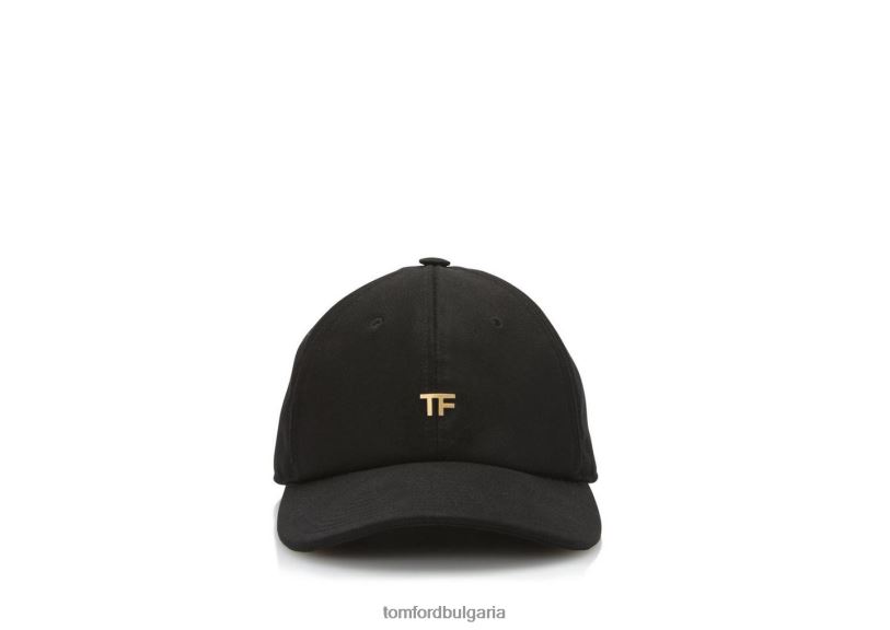 Жени аксесоар памучна платнена tf бейзболна шапка черен TOM FORD B880D1556