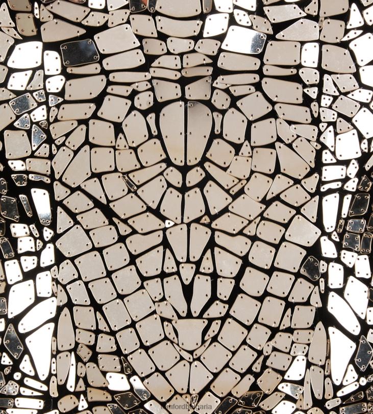 Жени облекло огледално бродирана колонна рокля светло злато TOM FORD B880D1050