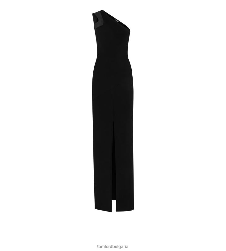 Жени облекло вечерна рокля с едно рамо черен TOM FORD B880D1053