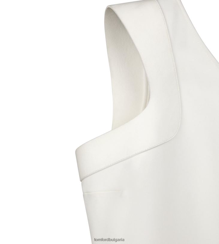 Жени облекло вечерна рокля с едно рамо тебешир TOM FORD B880D1054