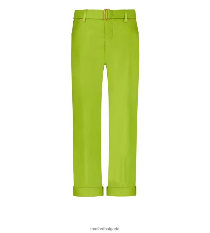 Жени облекло двоен копринен панталон Duchesse гадже вар TOM FORD B880D1121