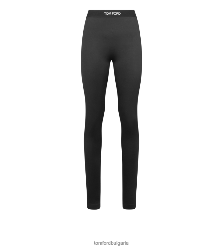 Жени облекло лъскави клинове от трико черен TOM FORD B880D1106