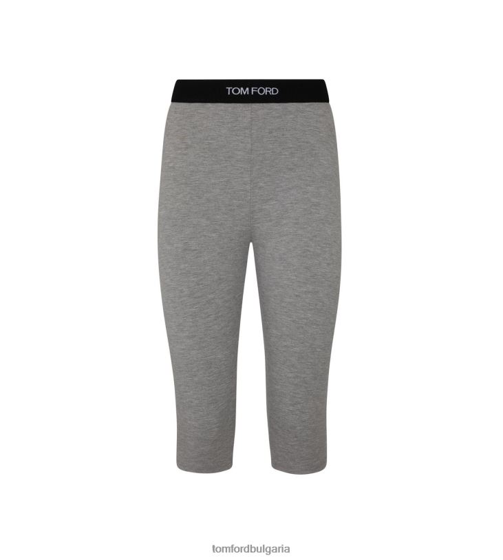 Жени облекло модален панталон за йога сив меланж TOM FORD B880D1114