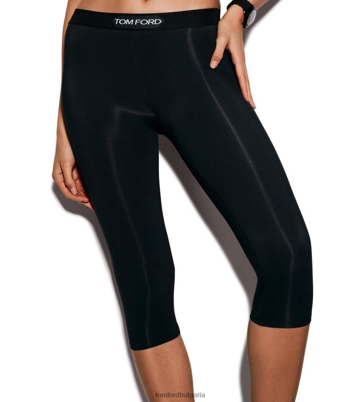 Жени облекло модален панталон за йога черен TOM FORD B880D1115