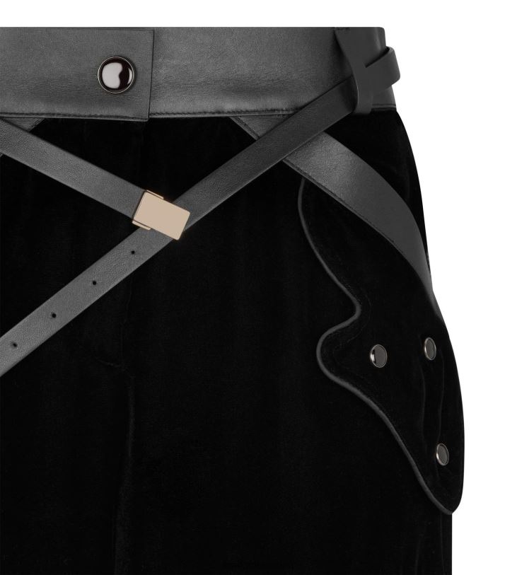 Жени облекло кадифени карго панталони черен TOM FORD B880D1130