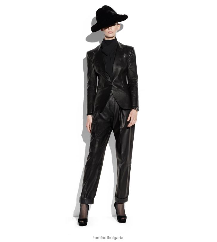 Жени облекло нови панталони plonge boyfriend fit черен TOM FORD B880D1124