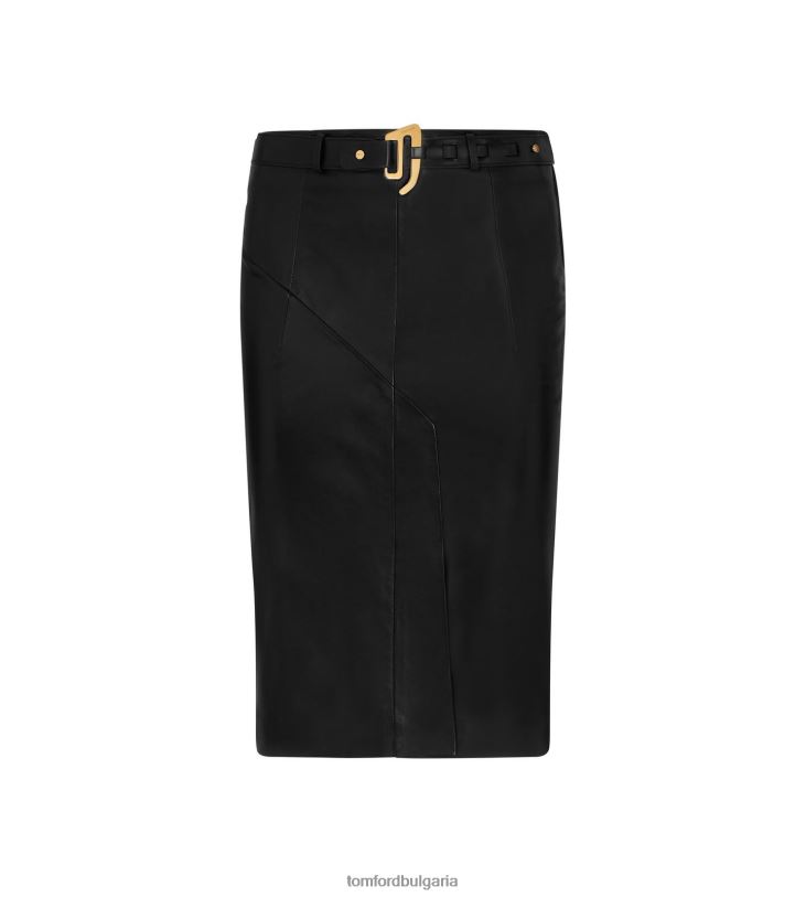 Жени облекло нова дълга вталена пола черен TOM FORD B880D1269