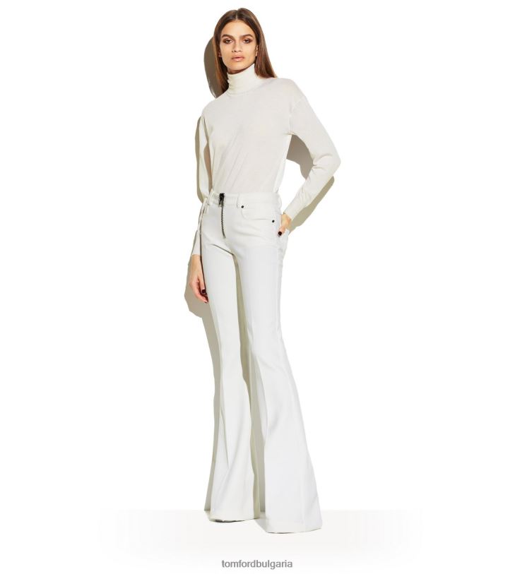 Жени облекло фина копринена водолазка от кашмир черен TOM FORD B880D1247