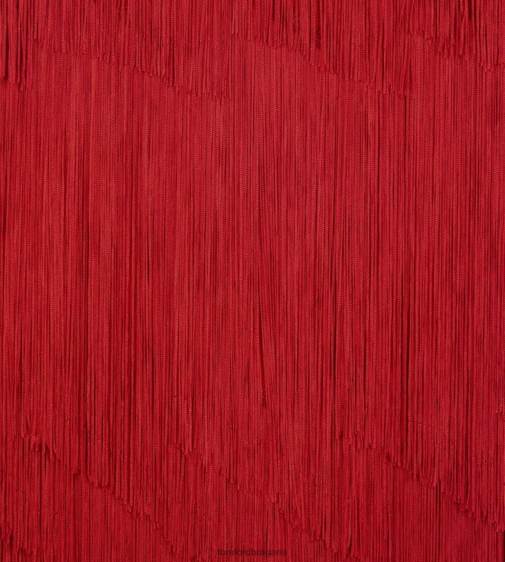 Жени облекло потник от еластична вискоза с ресни бонбонено червено TOM FORD B880D1151