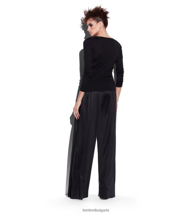 Жени облекло анатомичен сутиен от лакиран хромиран акрил черен TOM FORD B880D1170