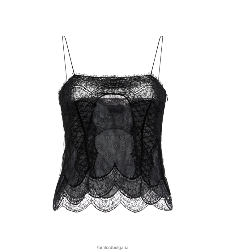 Жени облекло микродизайн татуировка с дантела черен TOM FORD B880D1182