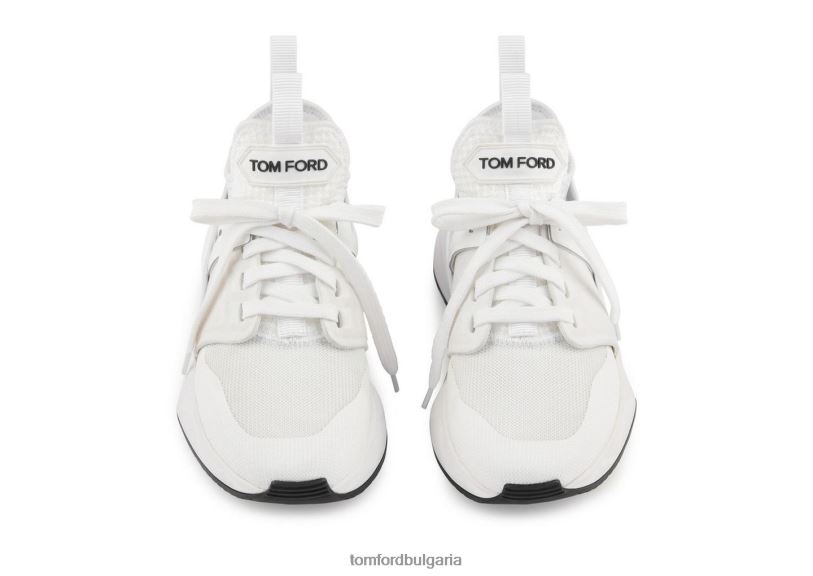 Жени обувки найлонова мрежа jago ниско горнище бяло TOM FORD B880D1356