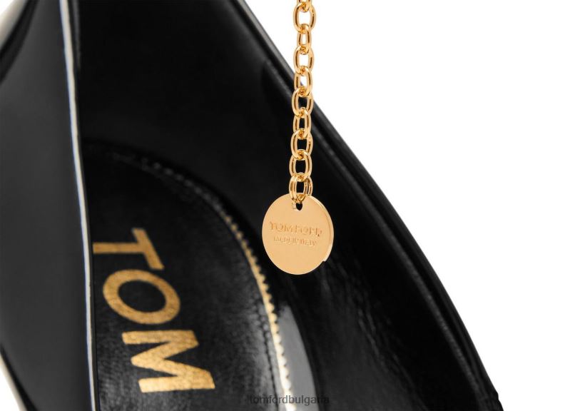 Жени обувки лачена верижка помпа черен TOM FORD B880D1340