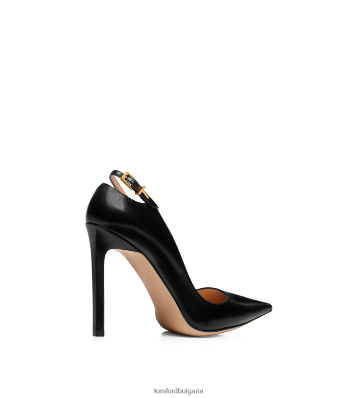 Жени обувки лъскава кожена помпа анджелина черен TOM FORD B880D1344