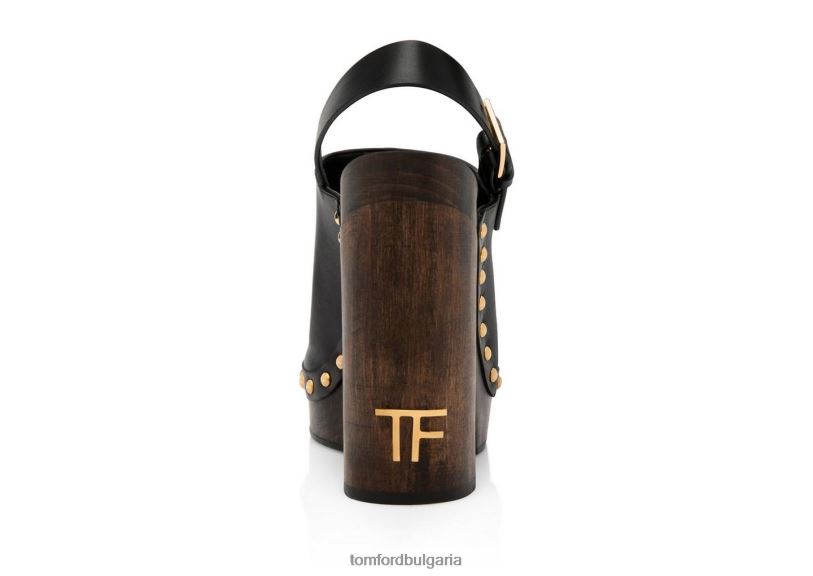 Жени обувки кожено сабо tf черен TOM FORD B880D1332