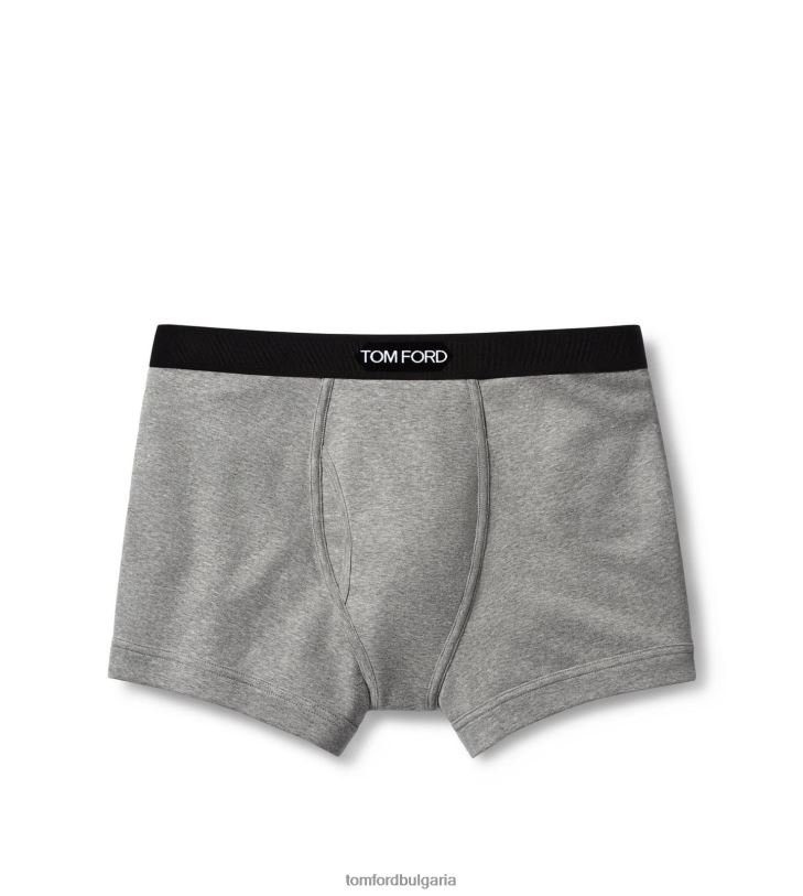 мъже облекло памучни боксерки сиво TOM FORD B880D487
