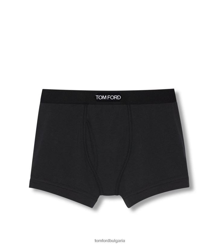 мъже облекло памучни модални боксерки черен TOM FORD B880D500