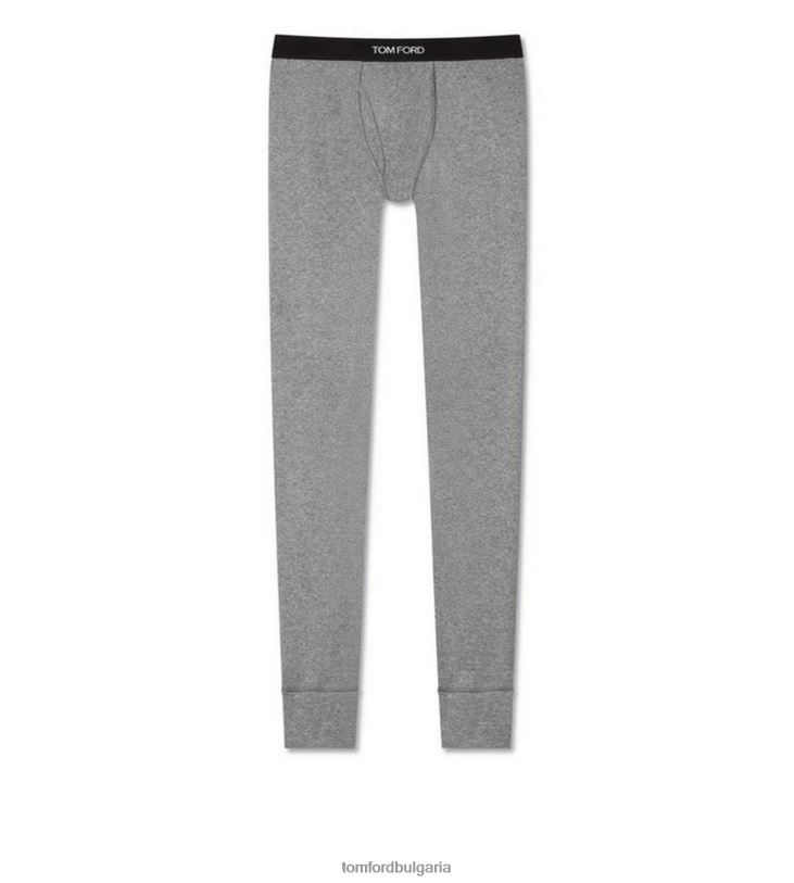 мъже облекло памучни дълги гащи сиво TOM FORD B880D560