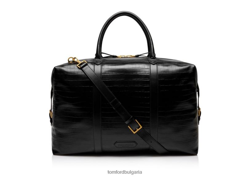 мъже аксесоар гигантска чанта от крокодилова кожа с щампа черен TOM FORD B880D1033