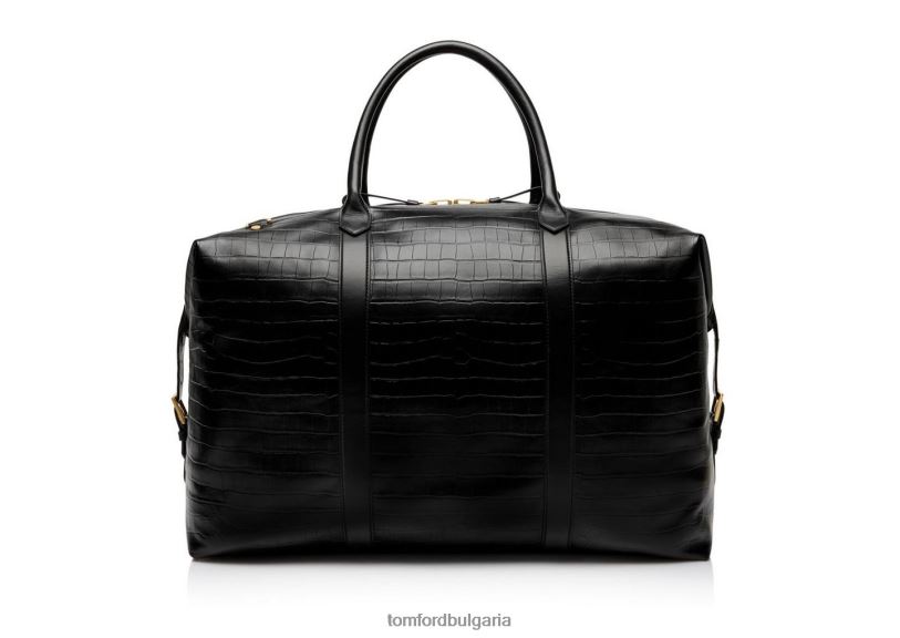 мъже аксесоар гигантска чанта от крокодилова кожа с щампа черен TOM FORD B880D1033