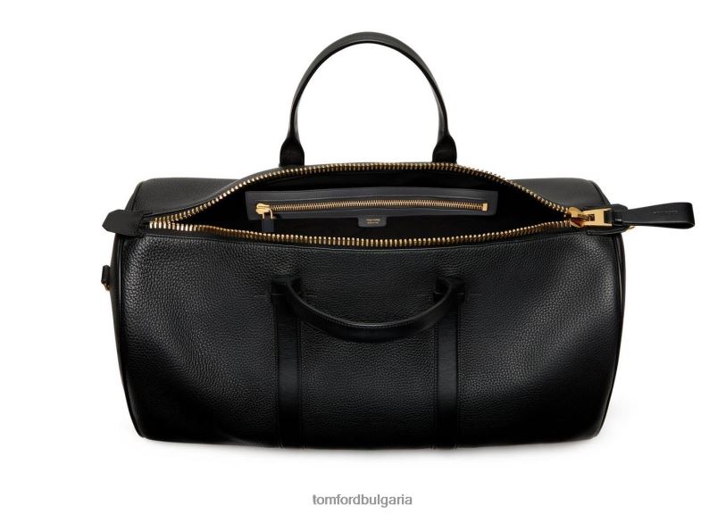 мъже аксесоар голяма чантичка от зърнеста кожа черен TOM FORD B880D1035