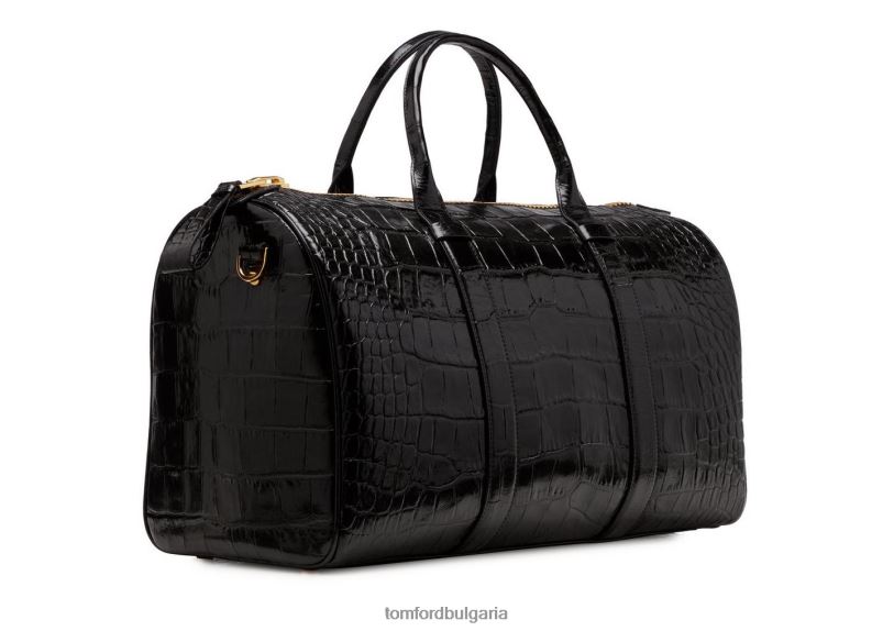 мъже аксесоар среден бакли от алигатор черен TOM FORD B880D1042