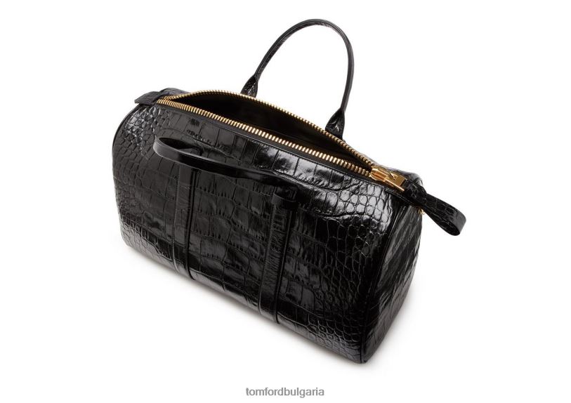 мъже аксесоар среден бакли от алигатор черен TOM FORD B880D1042