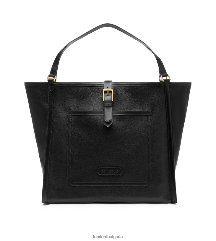 мъже аксесоар гигантска чантичка от гладка кожа черен TOM FORD B880D1044