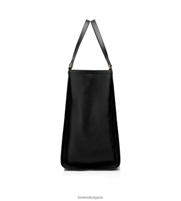 мъже аксесоар гигантска чантичка от гладка кожа черен TOM FORD B880D1044