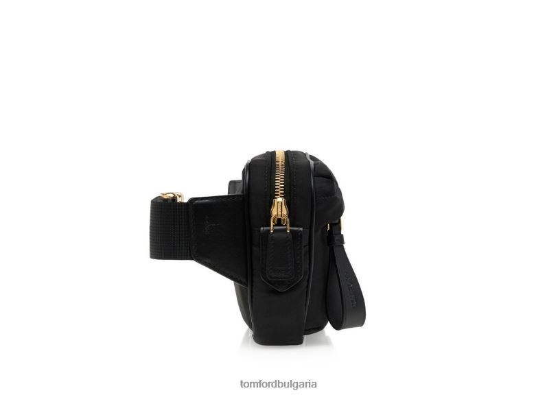 мъже аксесоар рециклирана найлонова чанта за колан черен TOM FORD B880D1007