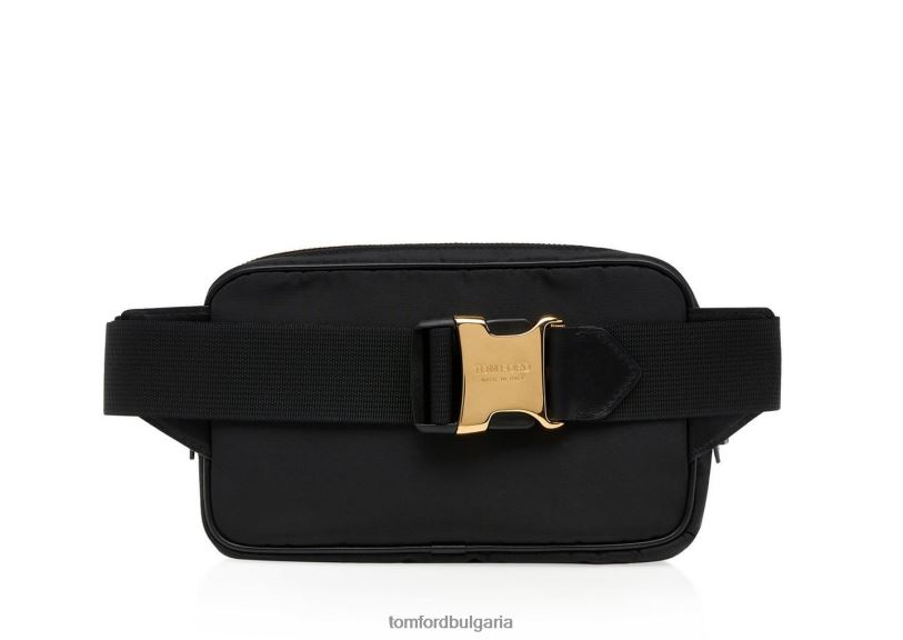 мъже аксесоар рециклирана найлонова чанта за колан черен TOM FORD B880D1007