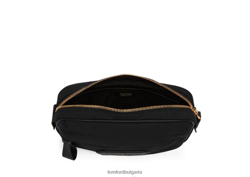 мъже аксесоар рециклирана найлонова чанта за колан черен TOM FORD B880D1007