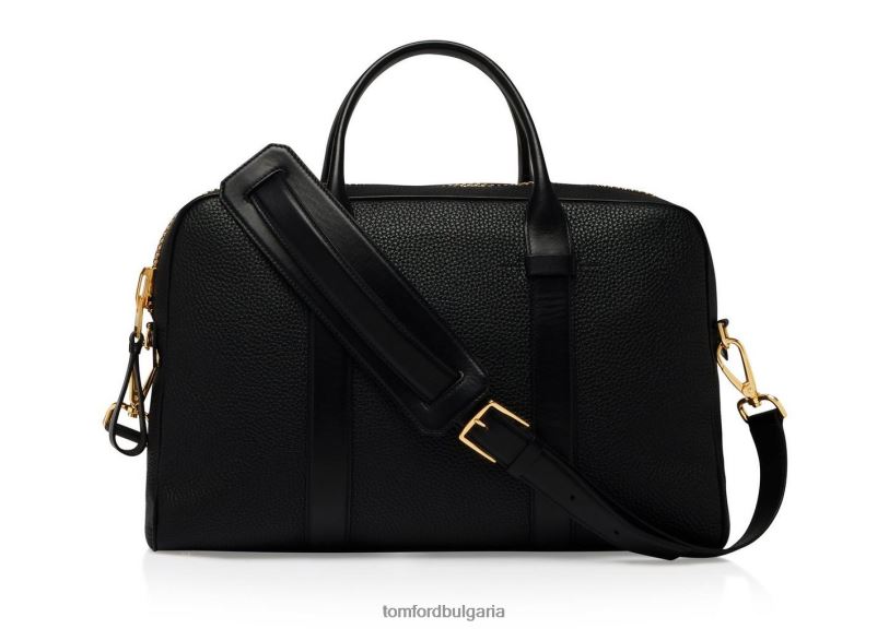 мъже аксесоар куфарче от зърнеста кожа черен TOM FORD B880D1010