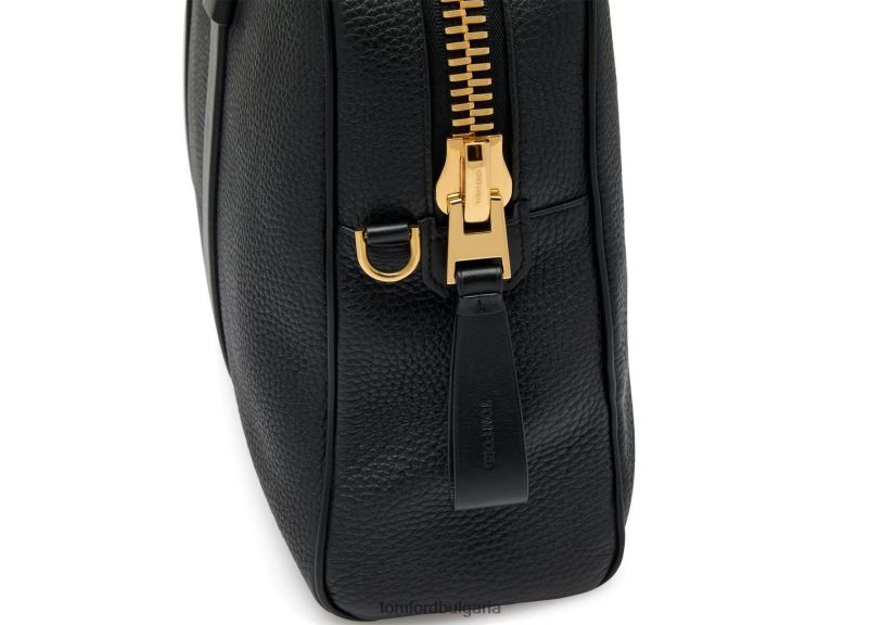 мъже аксесоар куфарче от зърнеста кожа черен TOM FORD B880D1010