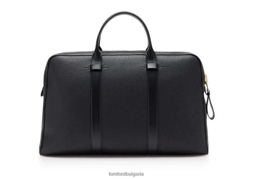 мъже аксесоар куфарче от зърнеста кожа черен TOM FORD B880D1012