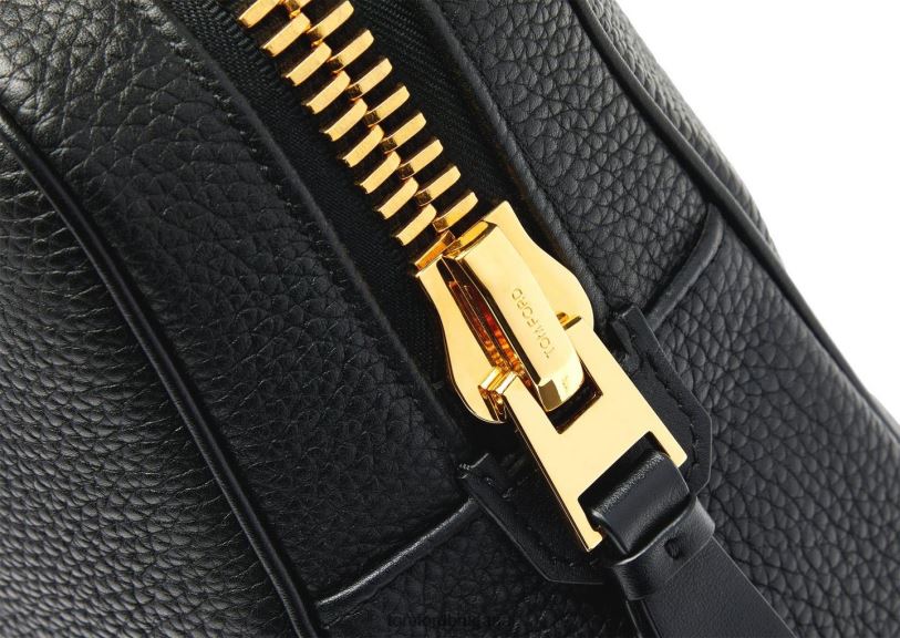 мъже аксесоар куфарче от зърнеста кожа черен TOM FORD B880D1012