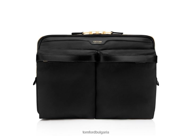 мъже аксесоар рециклирана найлонова торбичка черен TOM FORD B880D1017